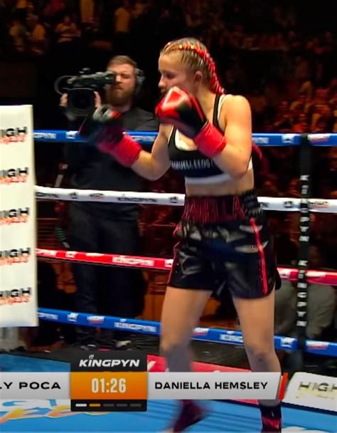 mma fighter flashes after win|Kingpyn Boxing results: Daniella Hemsley flashes audience after win ...